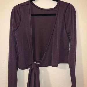 Purple Lululemon Wrap Top